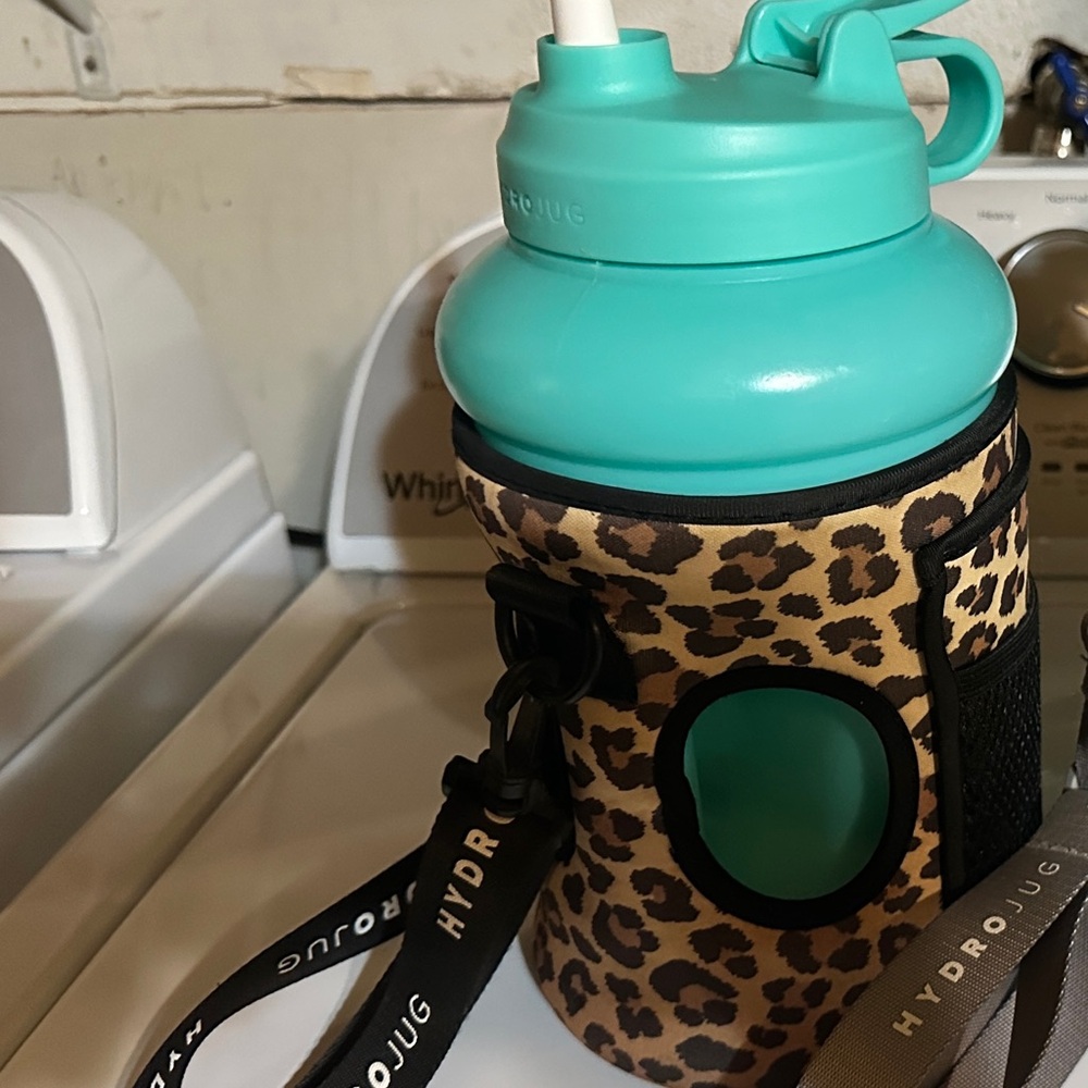 HydroJug with Leopard Print Sleeve